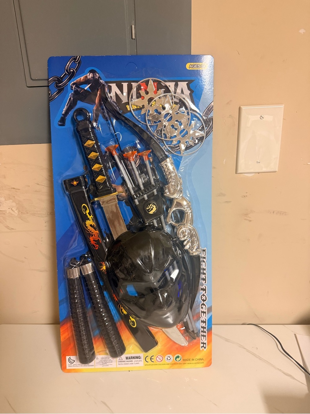 Black Ninja Role-Play Toy Set – Mask & Accessories